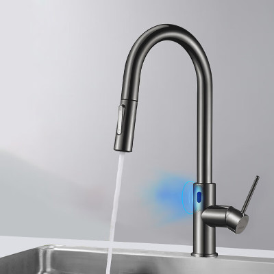 欧琳OULIN厨房龙头不锈钢三孔冷热单把手现代简约水龙头厨房龙头易清洁持久耐用