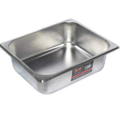 304不锈钢份数盆长方形带盖方盆分数盘快餐车食物餐盆商用自助分数盆餐具套装