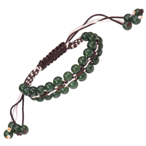 梦克拉 岫玉手链 双排手链手排 DIY编织手工制作 在水一方 手链