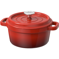 康巴赫溢彩珐琅汤锅-22cm红色LPB-YT22B
