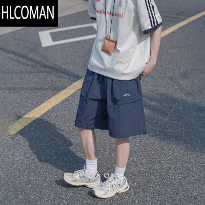 HLCOMAN@ 日系多口袋工装短裤男夏季户外男生宽松直筒五分裤