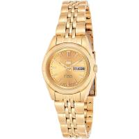 SEIKO女表金盘金钢带自动机械腕表简约经典防水表盘