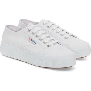 SUPERGASUPPERGA男女同款低帮系带鞋软牛皮增高楔形橡胶底休闲板