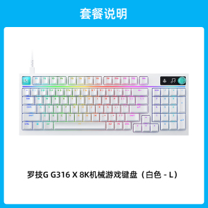 罗技G 闪逸龙G316X8K客制化游戏键盘98配列定制联名款电竞有线