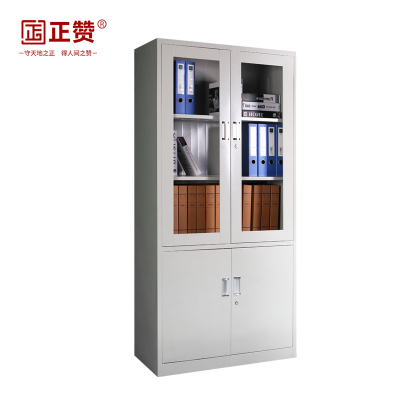 正赞 文件柜办公柜铁皮柜大器械柜 850*390*1800mm