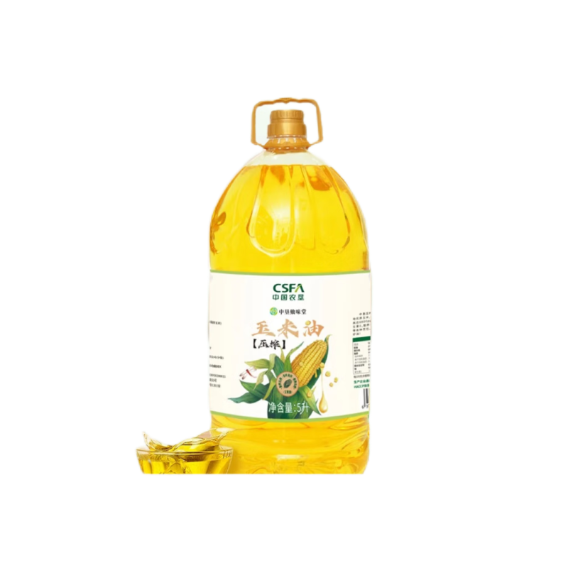 中垦飨味堂 一级压榨玉米油 5L 单位:桶