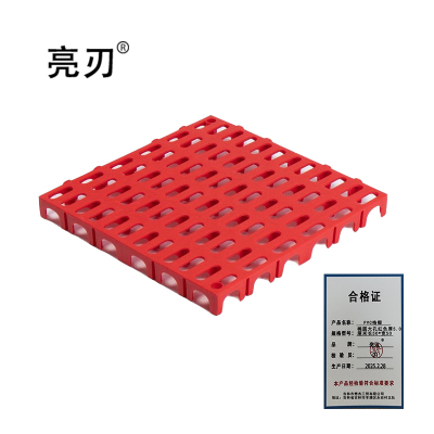 亮刃 PVC格栅 椭圆大孔红色厚5.0厘米长50*宽50 块