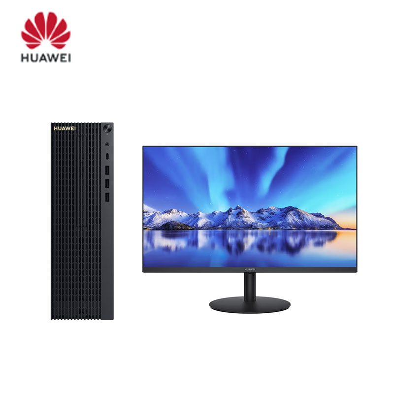 华为擎云W525 八核16G内存256GB+1TB存储麒麟操作系统高效办公台式电脑套装机