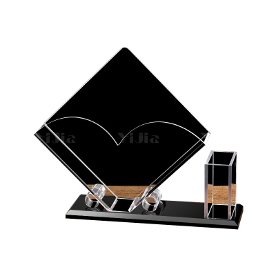 翌嘉YJ4123057 透明亚克力纸巾盒 黑色心型 170*50*165