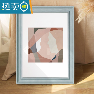 敬平欧式画框挂墙相框24寸30寸20装裱5075cm定制4K8海报框广告框美式 做旧玉 小24寸 [可放40.6*60.