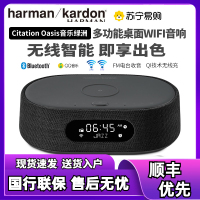 哈曼卡顿 CITATION OASIS 黑色FM 音乐绿洲 人工智能音箱 带收音机和无线充电 支持Wi-Fi