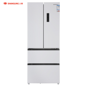 上菱冰箱 法式441L 超薄平嵌 一级能效 风冷无霜 LED触控彩屏 BHE441PWFL(岩白)