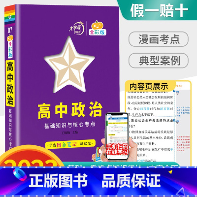 政治基础知识与核心考点 高中通用 [正版]2023新版高中蓝精灵口袋书数学语文基础知识手册物理化学公式定律大全高考英语生