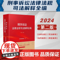 2024新版 刑事诉讼法律法规司法解释全编 第二版2版 人民法院出版社 9787510940170