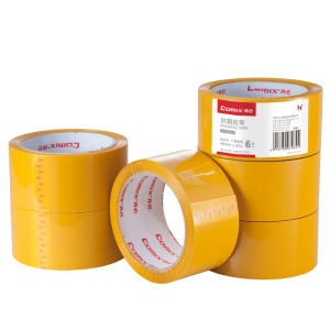 齐心 JH4806-6 封箱胶带 48mm*60y*50um 6卷/筒 米黄