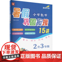小学数学暑假巩固衔接15讲 2升3年级 徐丰 编 小学教辅文教 正版图书籍 河海大学出版社