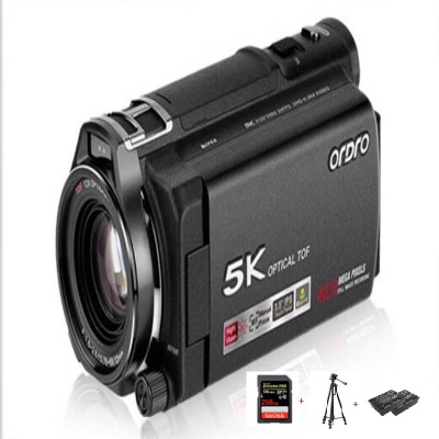 欧达(ORDRO)高配版5K超高清专业直播录像机12倍光学变焦 会议vlog短视频家用DV录摄一体摄像机 XV80