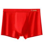 本命年男士内裤莫代尔大红色结婚属龙年男生平角裤宽松四角裤_1