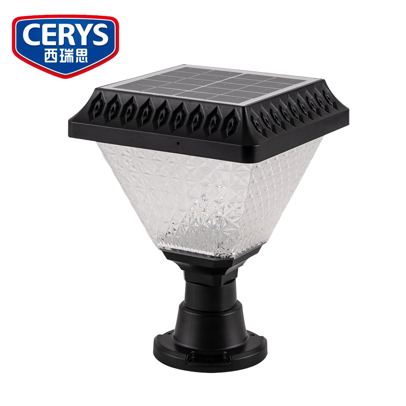 西瑞思 LED太阳能柱头灯户外庭院灯 12W