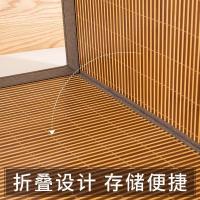 美帮汇竹席凉席1.8m床三件套夏季1.5米席双面折叠冰丝席子1.82