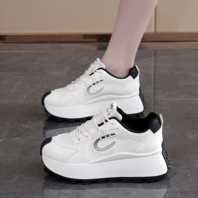 ins韩版新款老爹鞋女2026春季跑步休闲街拍厚底增高_460