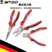 WEDO维度钢制工具 德式省力钢丝钳 老虎钳 克丝钳 斜口钳子剪线钳剥线钳6寸 德式省力尖嘴钳