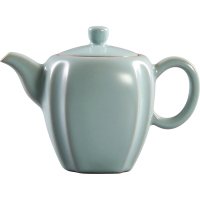 美帮汇天青汝窑茶壶陶瓷茶具套装家用汝瓷开片小单壶茶道配件可养泡茶杯