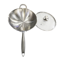 志合欣语 不锈钢炒锅电磁炉燃气灶通用 34cm 个