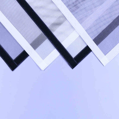 防蚊纱窗纱网家居窗户磁性沙窗自粘式魔术贴窗帘可拆卸门帘-自由剪裁灰纱含黑贴-120x100cm