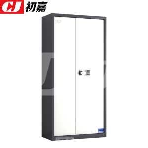 初嘉(CJ)钢制保密柜密码文件柜保密档案资料柜 灰白套色通门智能密码锁