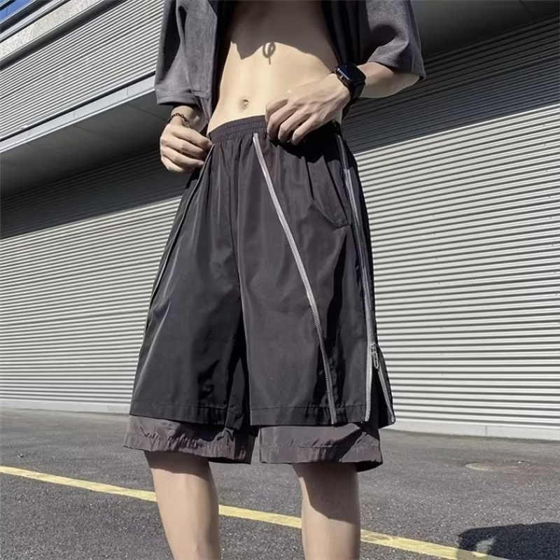 夏季男士休闲短裤男宽松韩版潮流港风五分裤沙滩裤子