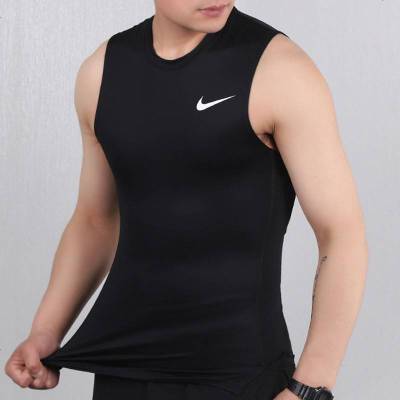 Nike耐克背心男2021夏季运动健身上衣男士快干无袖紧身T恤BV5601