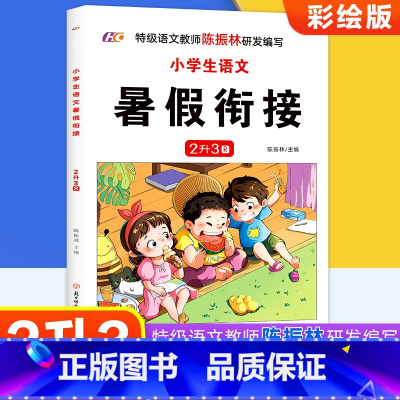 无颜色 二升三 [正版]小学生语文暑假衔接2升3
