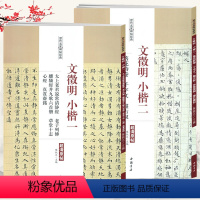 文征明小楷一·小楷二(全两册) [正版]历代名家碑帖经典张即之度人经颜真卿大唐中兴颂李阳冰谦卦碑黄庭坚砥柱铭文徵明千字文
