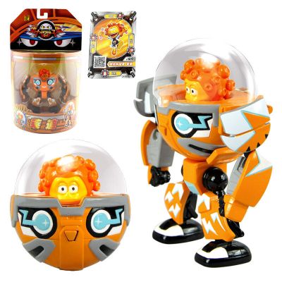 蛋蛋小子玩具 弹射变形对战套装爆丸机器人蛋星侠玩具莱迪蓝波派奇 弹射变形莱迪