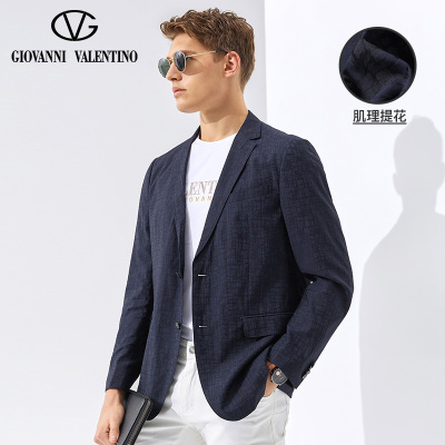 GIOVANNIVALENTINO卓凡尼华伦天奴男士西服商务休闲单西西装外套
