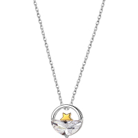 925一汪星河小众设计ins星星纯银项链女吊坠锁骨链轻奢礼物送女朋友老婆情人节七夕生日礼物