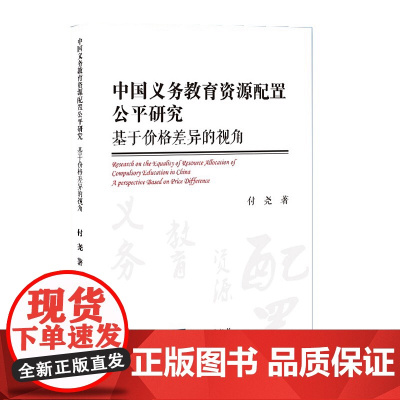 正版 中国义务教育资源配置公平研究 基于价格差异的视角 付尧 知识产权出版社9787513058360