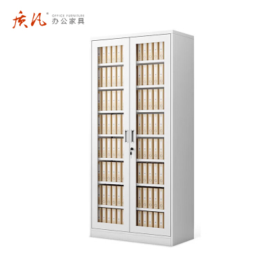 苏宁 质凡 办公家具 通玻七板凭证柜储物柜带锁多门柜/ZF-WJG024/850*390*1800