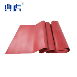 典虎 绝缘胶皮 红色平面3mm 米