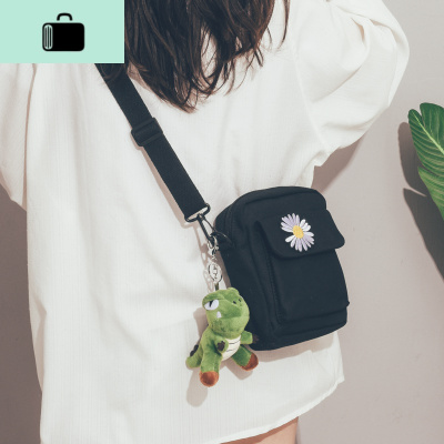 chic日系原宿风帆布包包女2020新款潮韩版ins学生百搭单肩斜挎包NEW LAKE女斜挎包