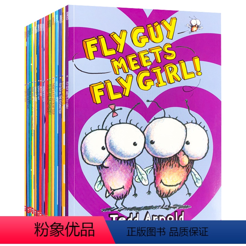 Fly Guy 系列绘本15本套装 [正版]Hi Fly Guy苍蝇小子全套15本 Fly Guy全彩英语初级章节桥梁书
