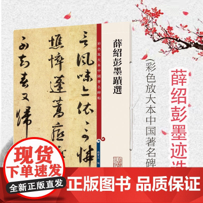 薛绍彭墨迹选 彩色放大本中国著名碑帖孙宝文编上海辞书出版社书法篆刻碑帖鉴赏
