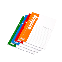 广博(GuangBo) GBR0795 B5 60张/本 无线装订 软抄本 5本/包 蓝绿红橙