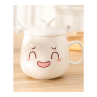 权夫人马克杯女男杯杯子带盖勺喝水杯茶杯牛奶杯瓷杯