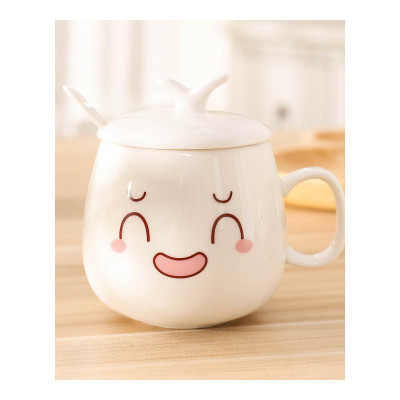 权夫人马克杯女男杯杯子带盖勺喝水杯茶杯牛奶杯瓷杯