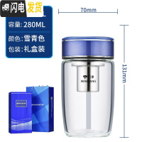 三维工匠单双层玻璃杯可高温带盖便携网红简约透明男女加厚茶水杯