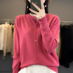 法式设计感针织开衫女短款外套女长袖毛衣洋气百搭上衣春秋
