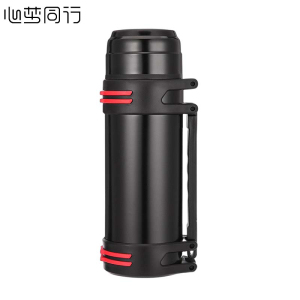 心梦同行旅行保温壶大容量304不锈钢保温杯背带便携热水壶户外水杯2500ml 1261/个