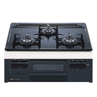 日本NORITZ能率fami系列三眼头嵌入式 嵌入式燃气灶烤箱灶N3WT6RWASC-13A天然气60cm